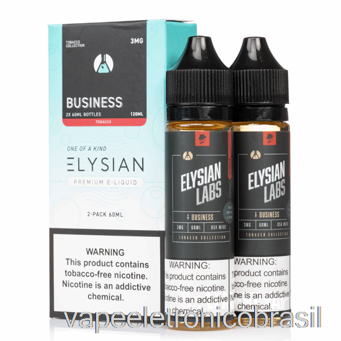 Vape Recarregável Business - Elysian Labs - 120ml 0mg